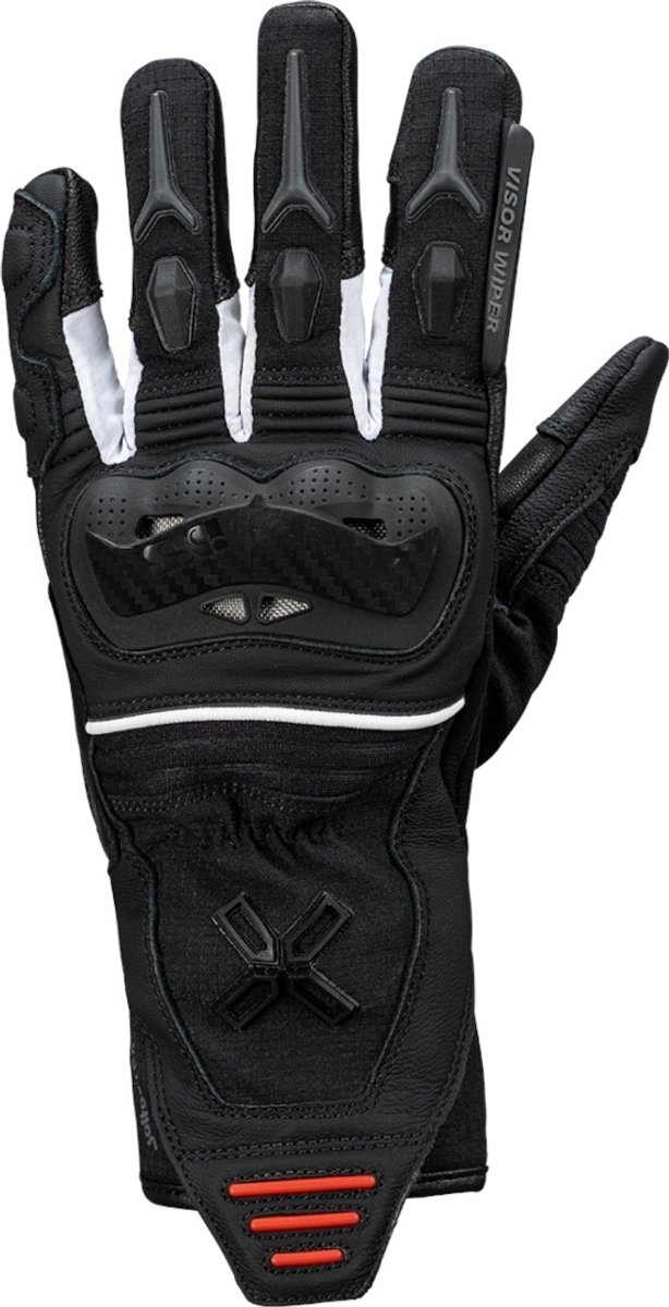 IXS Rapid-STX 1.0 Waterdichte Zwart Wit Rood Handschoenen - Handschoen