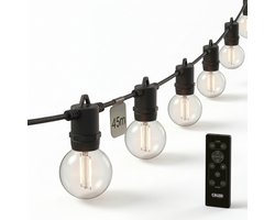 Guirlande lumineuse Calex Vista 45 m - Pour extérieur - Guirlande lumineuse 75 lumières - Wit chaud - Éclairage de jardin avec télécommande