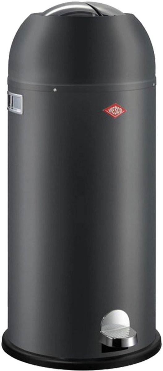 Bol.com WESCO Kickmaster Maxi Prullenbak | Pedaalemmer | 40 Liter | Metaal - Mat grafiet | Vuilnisbak - Made in Germany aanbieding