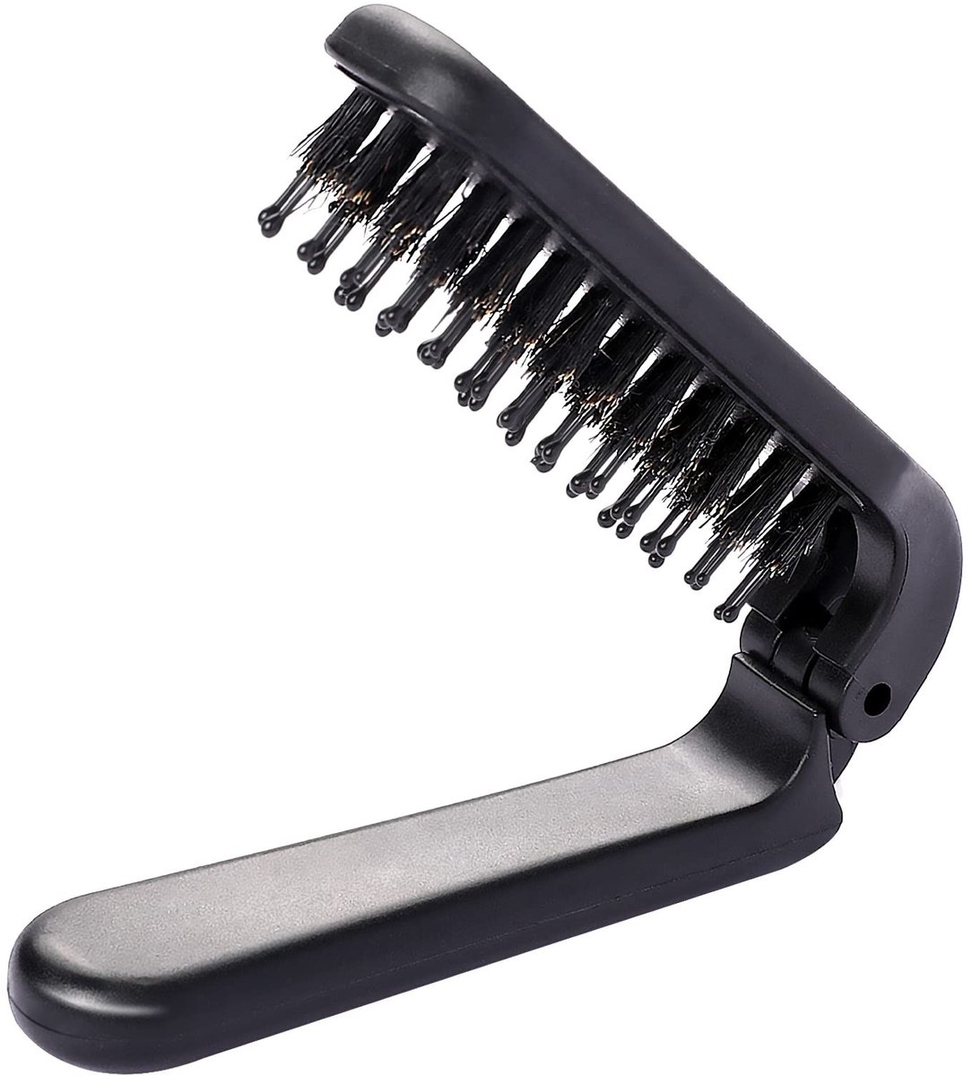 Allecto - Opvouwbare Reis-haarborstel - Antistatische Haarkam - Draagbaar en Compact - Mini-ontwarringsborstel - Haarstyling-gereedschap voor Vrouw...