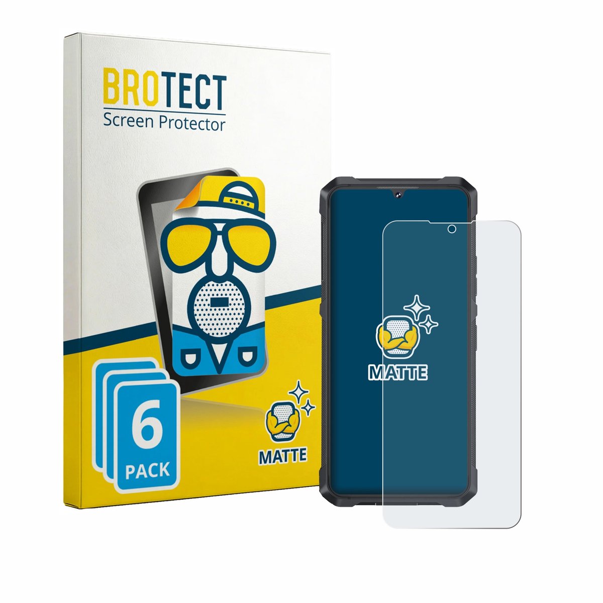 BROTECT - Screenprotector voor Cubot King Kong ES 3 - Folie Beschermfolie matte 6 Stuks