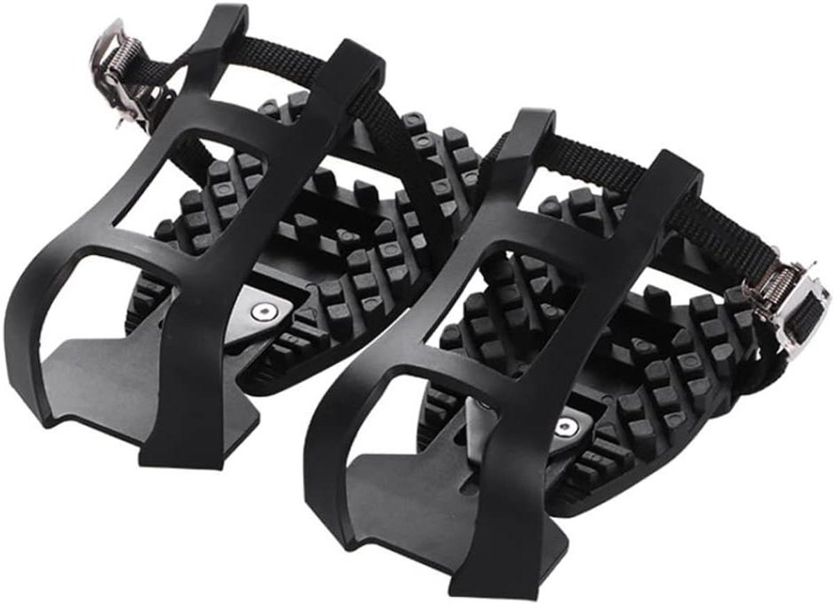 Pedaal Converters - Fiets Adapter - Fietsen Verbeteren - Nylon Kunststof - 18.5 x 9 x 13 cm - Zwart