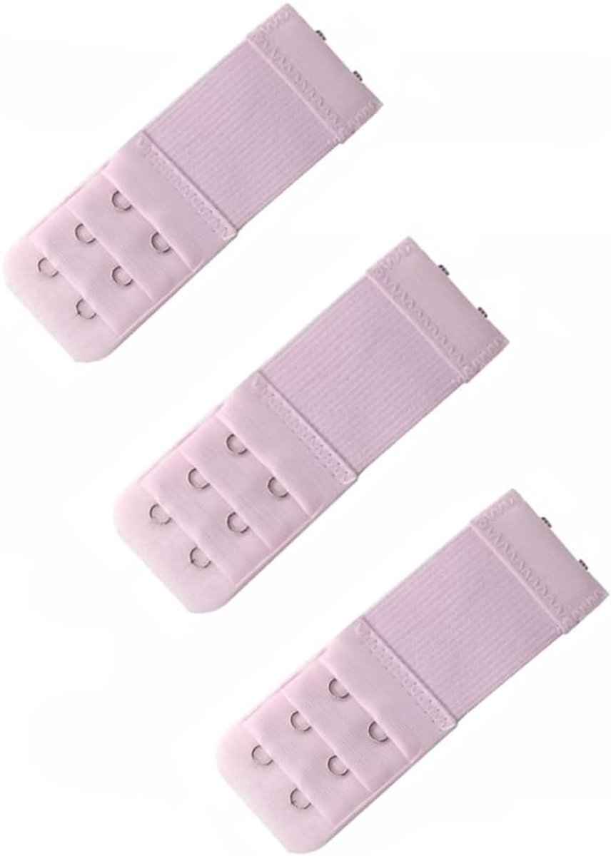 Verstelbare Beha Extensie met 3 Stukken en 2 Haakjes - Comfortabele Lingerie Accessoires voor Extra Ondersteuning en Pasvorm
