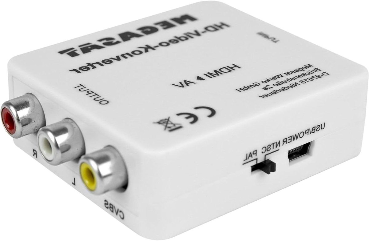 Video Converter - HDMI naar AV - Oude TV Aansluiten - Digitale naar Analoge Omzetting