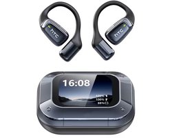 Open Ear Oordopjes – Draadloze Bluetooth 6.0 Headphones met AI Vertaling, LCD Display en 60U Batterij