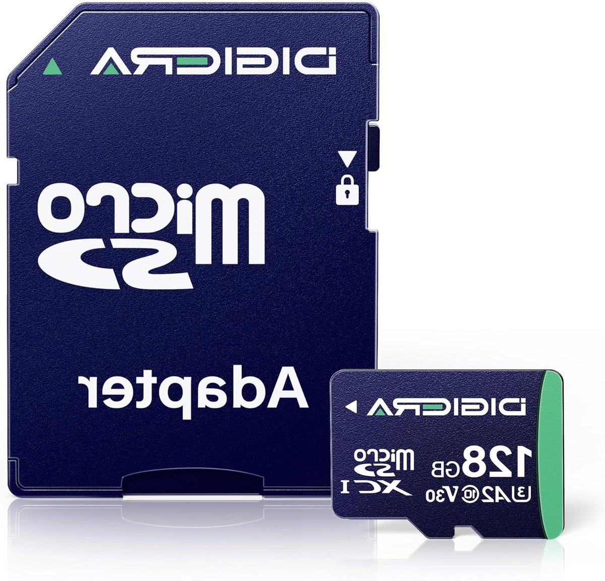 MicroSDXC Geheugenkaart - SD kaart TF kaart - Opslag Uitbreiden - A2 App Prestaties - 128 GB - Blauw
