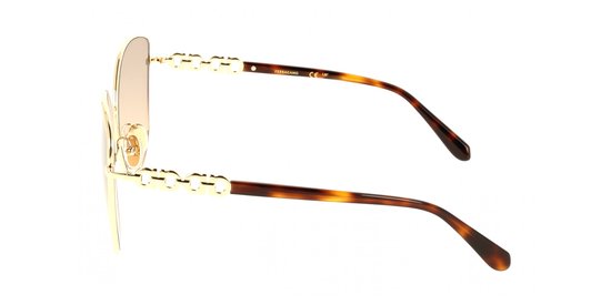 Ferragamo SF339S Gold/brown ochre gradient 60/15/145 WOMAN Zonnebrillen — afbeelding 4
