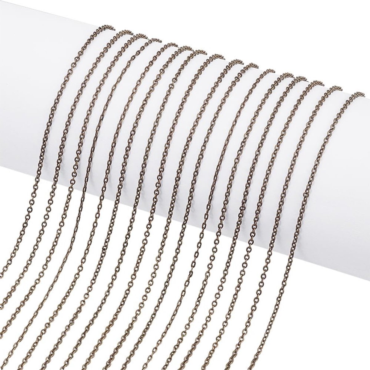5 meter gedraaide messing kettingen voor mannen en vrouwen, antiek bronzen sieraden, 2 x 1.5 x 0.5mm, perfect voor handgemaakte accessoires en ontwerpen