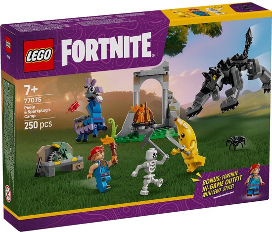LEGO Fortnite Peely en Sparkplugs Kamp – 77075