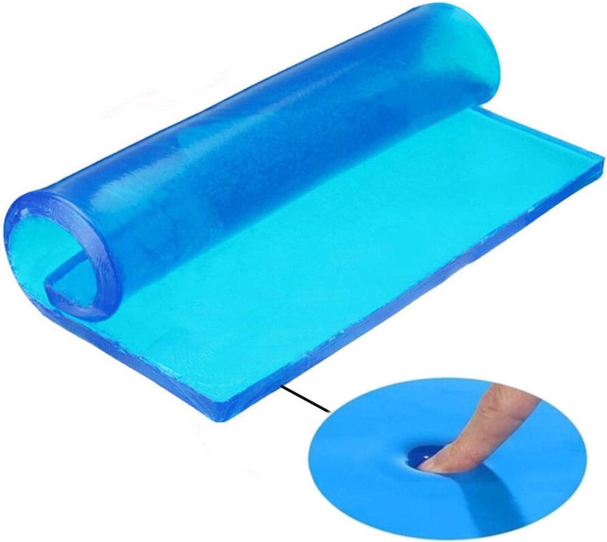 Motorfiets Zitkussen - Gel Pad - Comfortabel Rijden - Schokabsorberend Ontwerp - 20 x 20 cm - Blauw