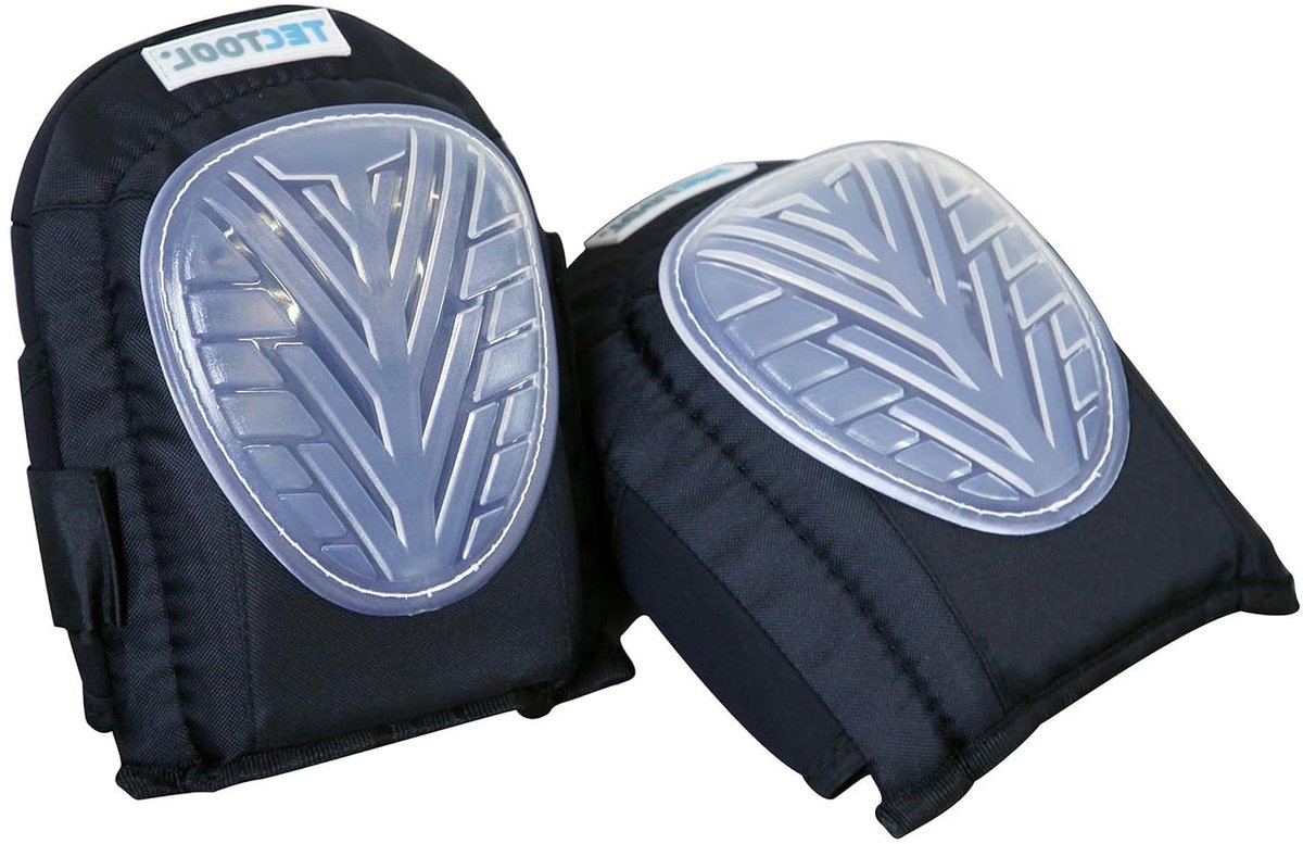 Kniebeschermers Gel - Kneepads Werk - Bescherming bij Klussen - Antislip Coating - DIN EN 14404 - Zwart
