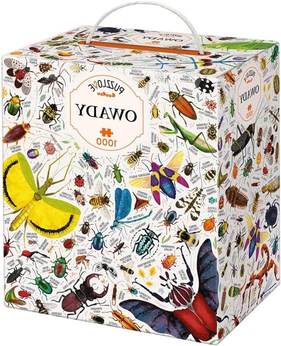 Insecten Legpuzzel - Puzzel 1000 stukjes - Ontspannen en ontdekken - Educatieve illustraties - 48 x 68 cm - Meerkleurig
