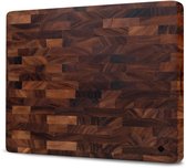 SOPHIOR – Walnoot Houten Snijplank – 45x35x4 cm – Met Handvaten – Hakblok