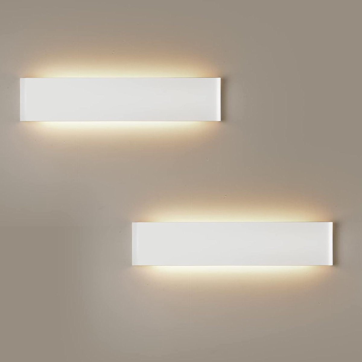 Wandlamp LED - Binnenlamp Muurlamp - Sfeerverlichting Binnen - Aluminium Behuizing - 41cm x 9cm x 3cm - Wit