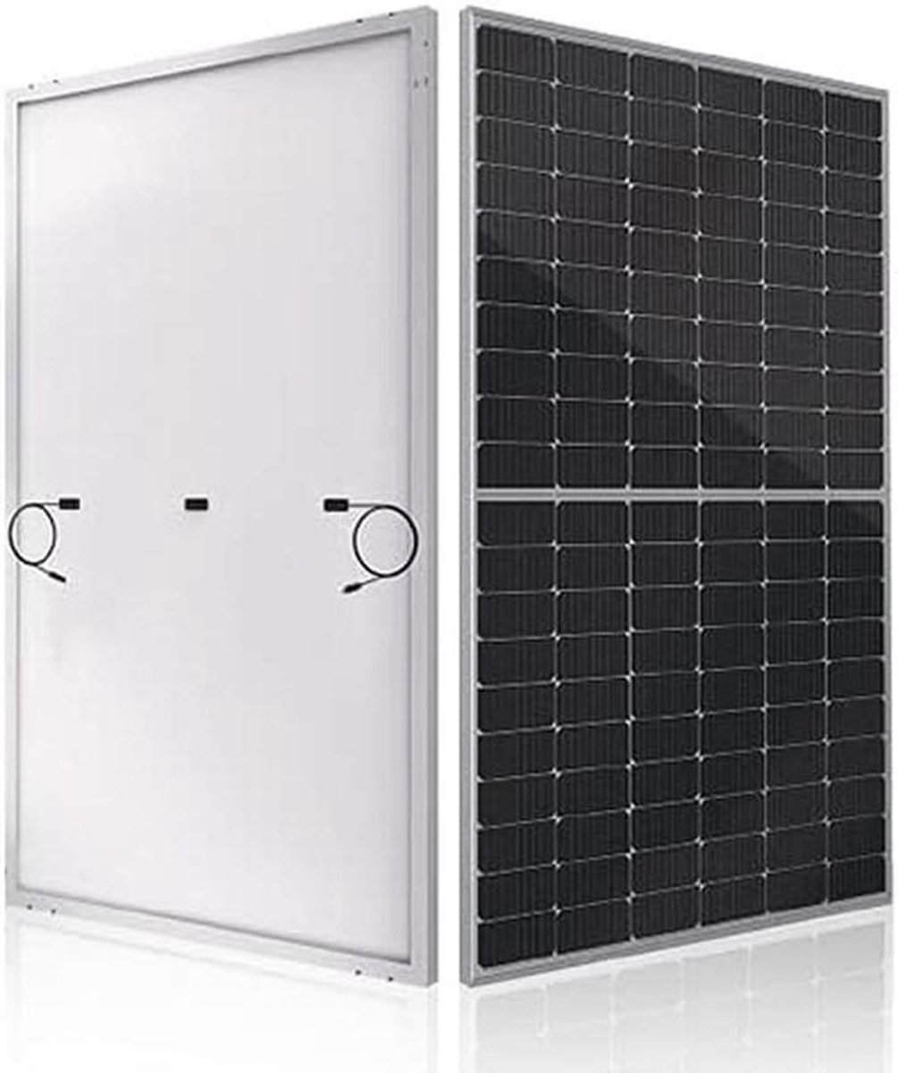 Zonnepaneel Monokristallijn - Zonnecel PV - Eilandinstallatie - Robuuste Constructie - 380 Watt - Zwart