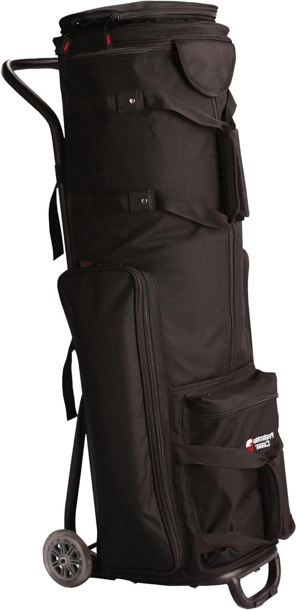 Drum Hardware Kar - Percussie Trolley - Muziek Transport - Stalen Frame - 40x10x10 Inch - Zwart