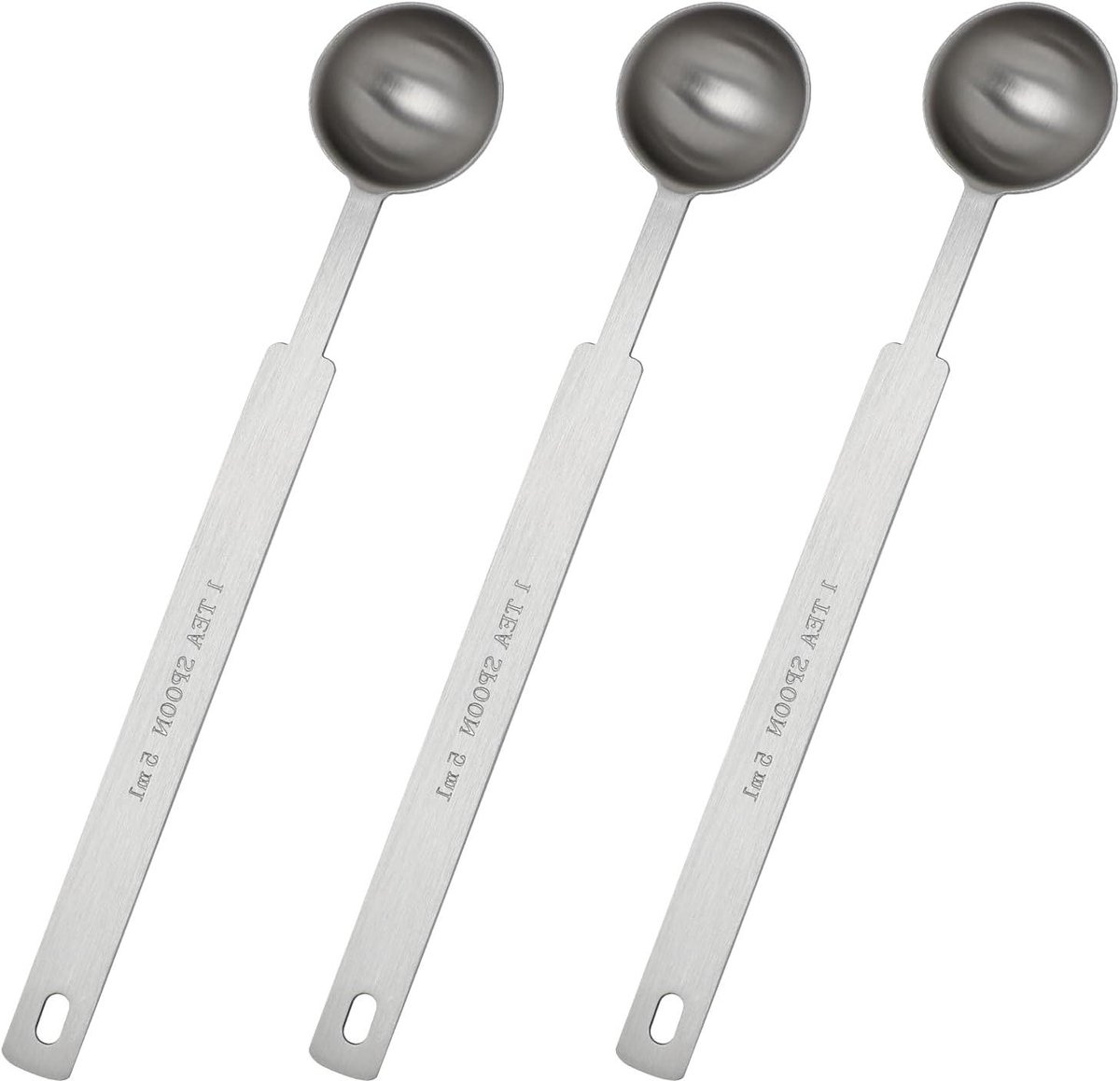 Maatlepels Theelepel - Schep Lepel - Koken en Bakken - Roestvrij Staal - 5 ml - Zilver