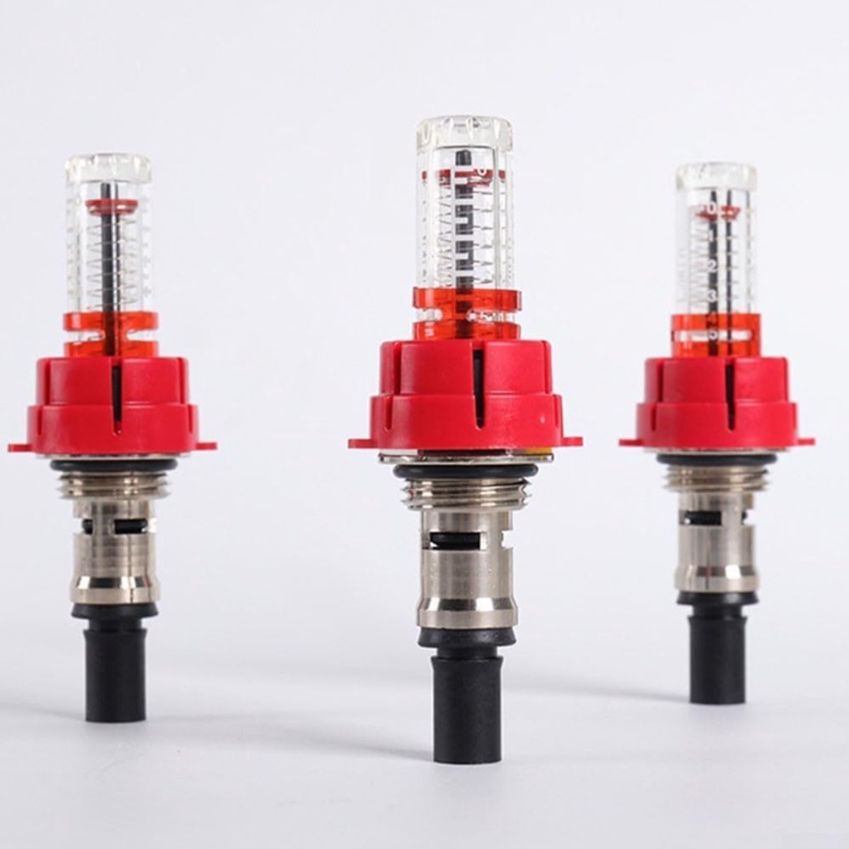Vloerverwarming Spruitstuk - Debietmeter Regulator - Warmte Distributie - Visuele Flow Monitoring - 3/8 Inch - Zwart