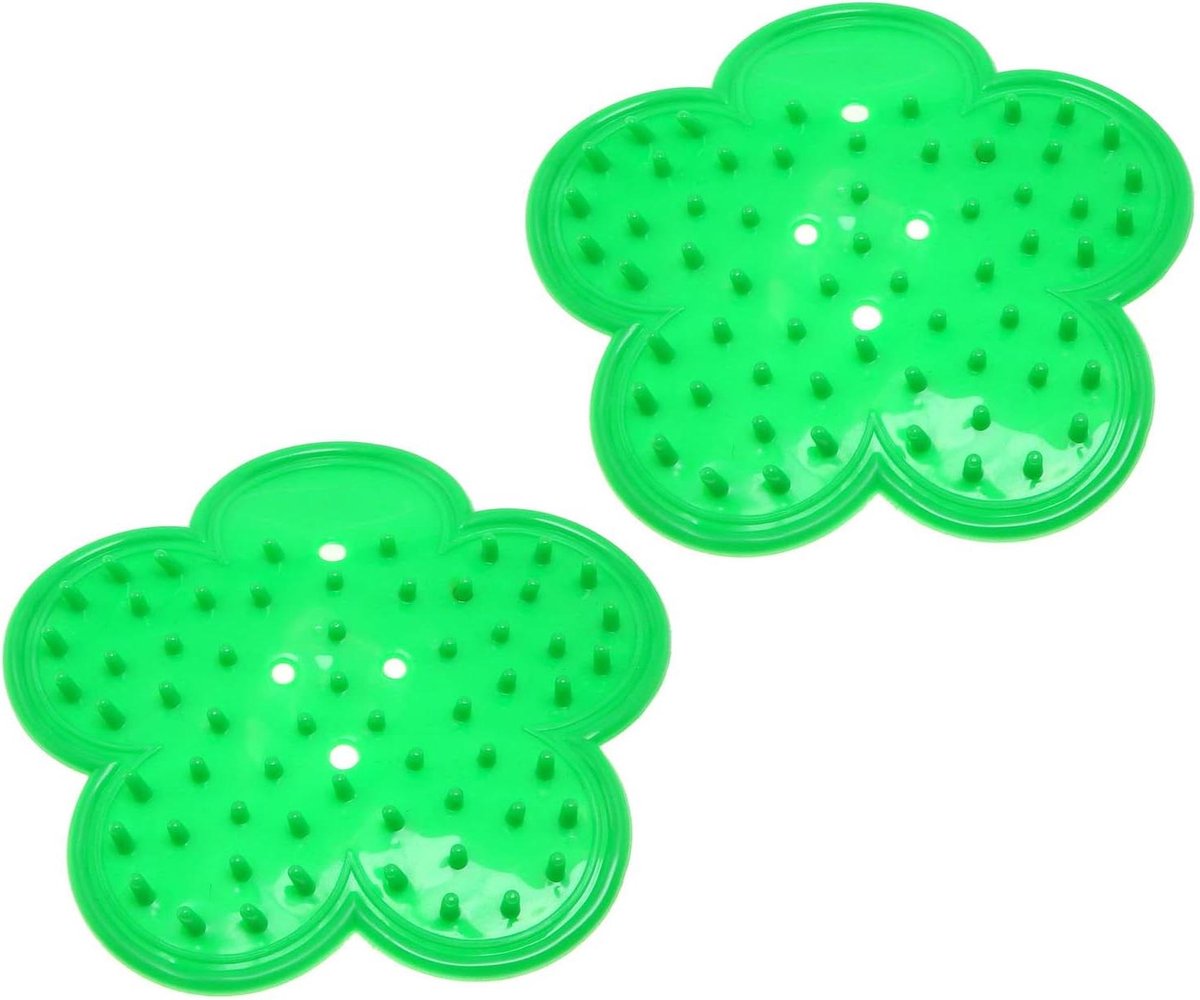 Rozen Doorn Verwijderaar - Blad Stripper - Rozen Verwerken - Zachte Plastic Bescherming - 12.1 x 12.1 cm - Groen