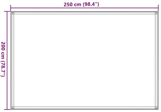 vidaXL Tenttapijt 250x200 cm HDPE zandkleurig, tentkleed, tentmat, tent kleed, tentzeil, tent tapijt, tuintapijt, buitentapijt, tapijt, kleed, mat — afbeelding 4