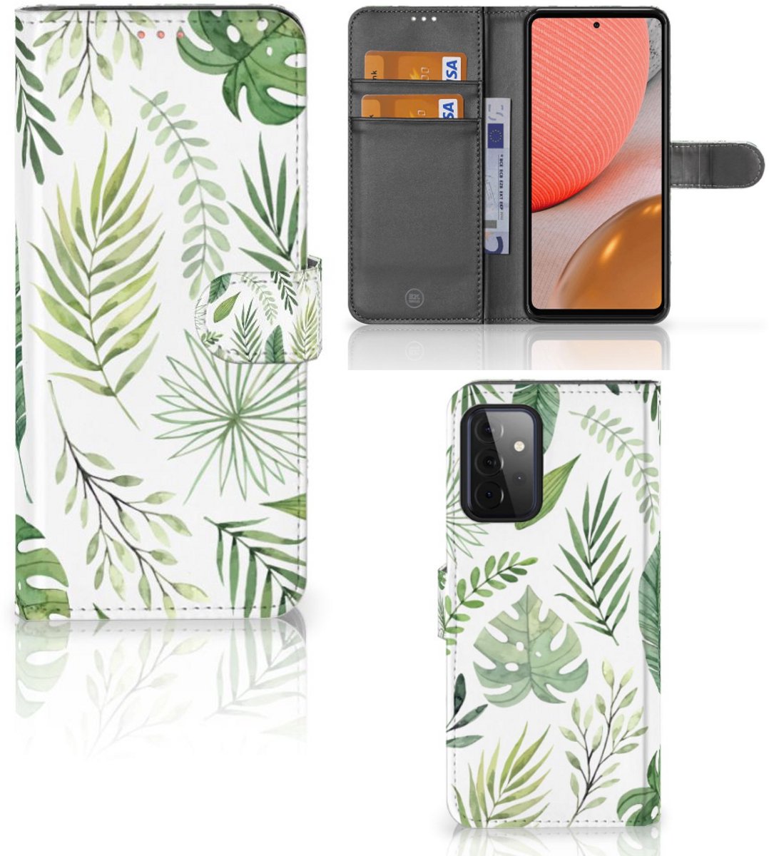Samsung Galaxy A72 Hoesje Leaves