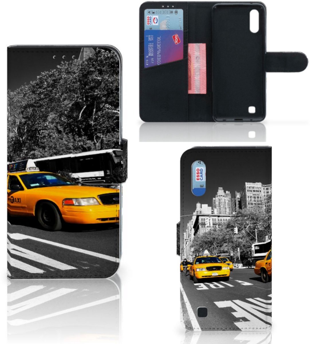 Samsung Galaxy M10 Flip Cover New York Taxi