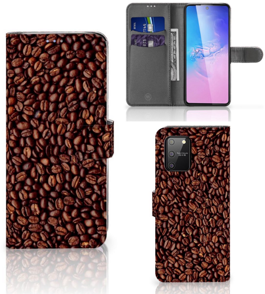 Samsung S10 Lite Book Cover Koffiebonen