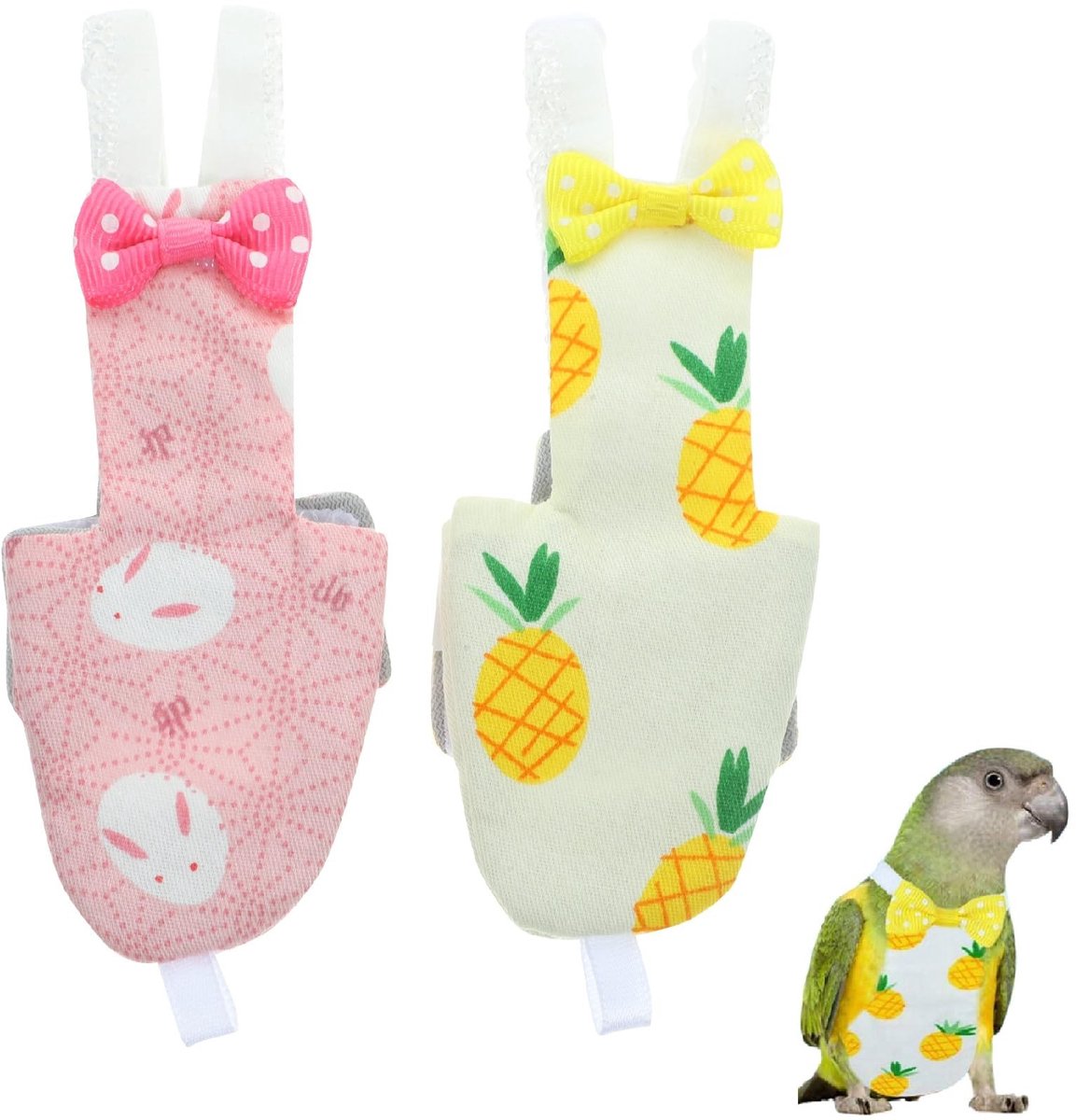 Cosensi - Parrot Fly Suit - Diaper voor vogels - Comfortabel en aanpasbaar - S formaat - Herbruikbare vogelbroek - Geschikt voor parkieten en cocka...