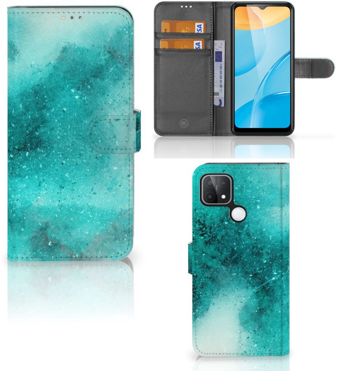 Hoesje OPPO A15 Painting Blue