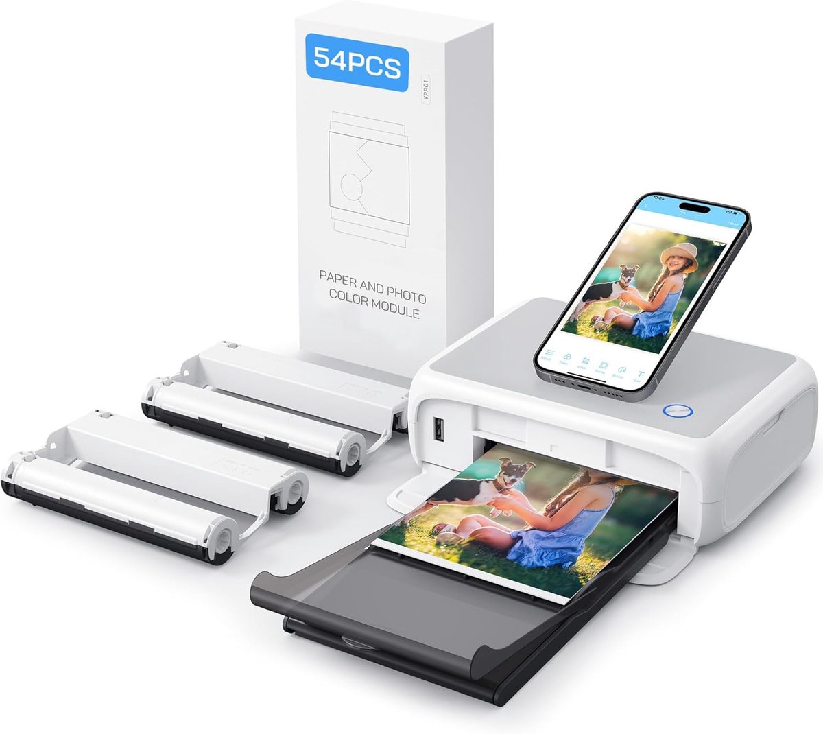 Draagbare Fotoprinter - Directe Printer - Snelle Fotoafdrukken - Wifi Connectiviteit - 4x6 Inch