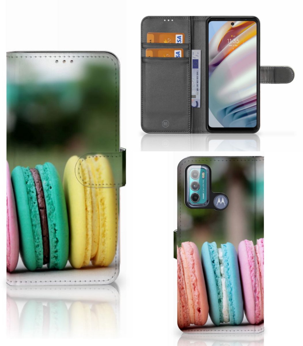 Motorola Moto G60 Book Cover Macarons