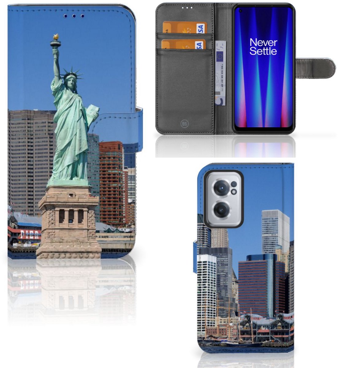 OnePlus Nord CE 2 Flip Cover Vrijheidsbeeld