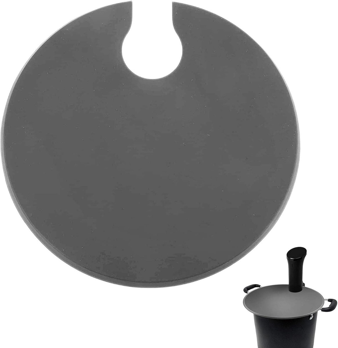 Sous Vide Deksel - Precisie Koken Deksel - Gelijkmatig Garen - Hittebestendig Siliconen - Zie Beschrijving - Grijs