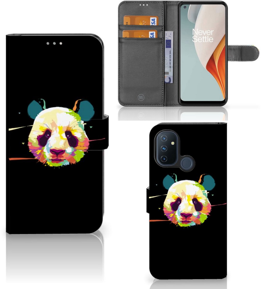 OnePlus Nord N100 Leuk Hoesje Panda Color