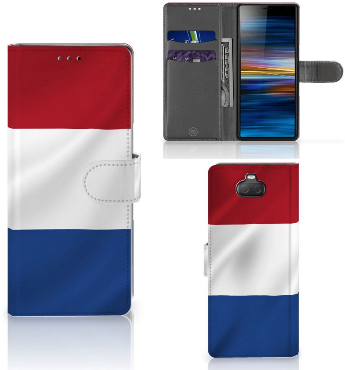Sony Xperia 10 Bookstyle Case Nederlandse Vlag