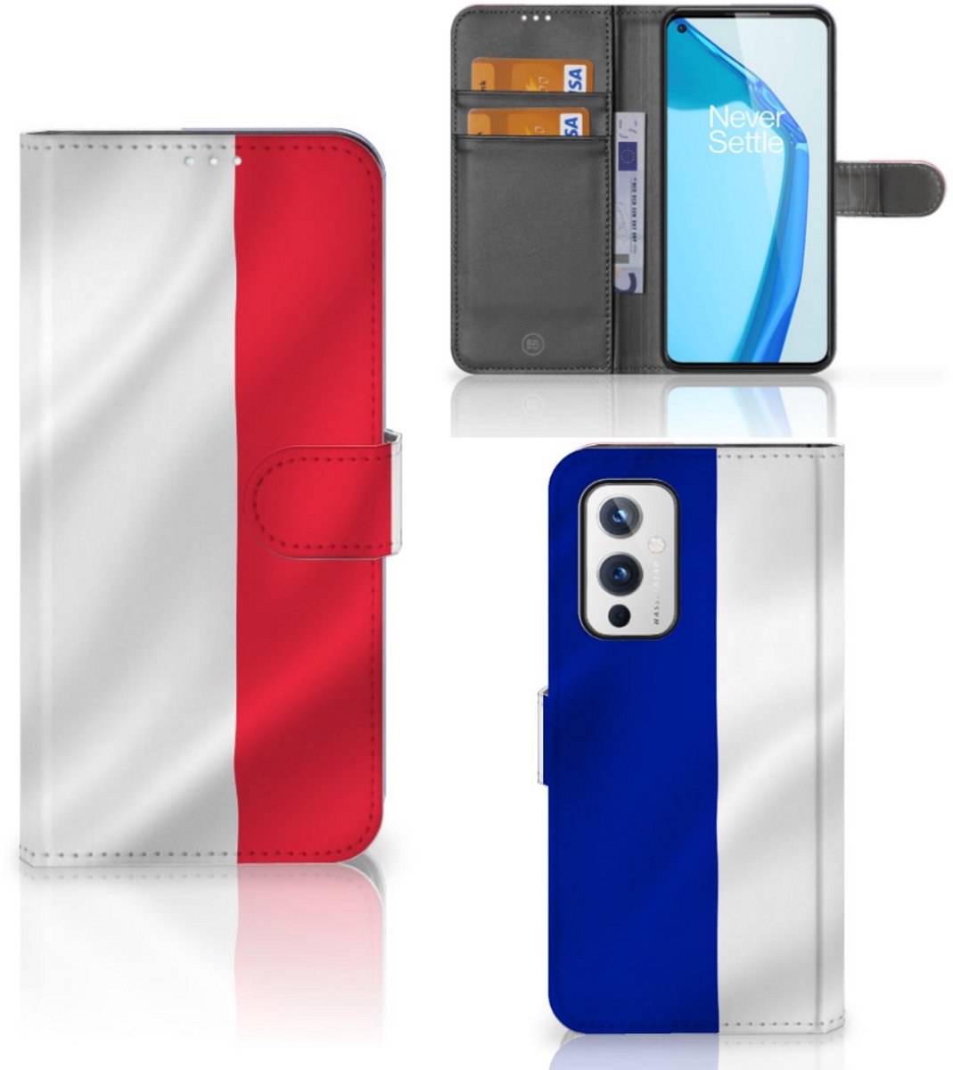 OnePlus 9 Bookstyle Case Frankrijk