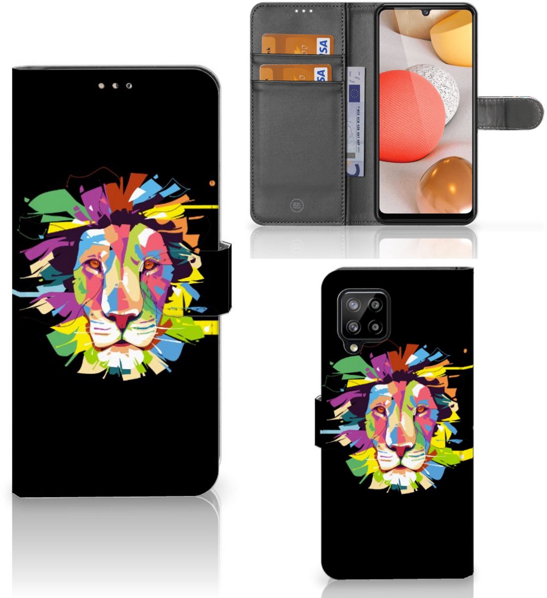 Samsung Galaxy A42 5G Leuk Hoesje Lion Color