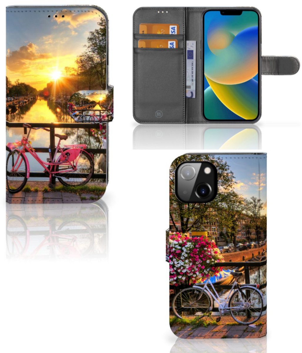 Apple iPhone 14 Flip Cover Amsterdamse Grachten