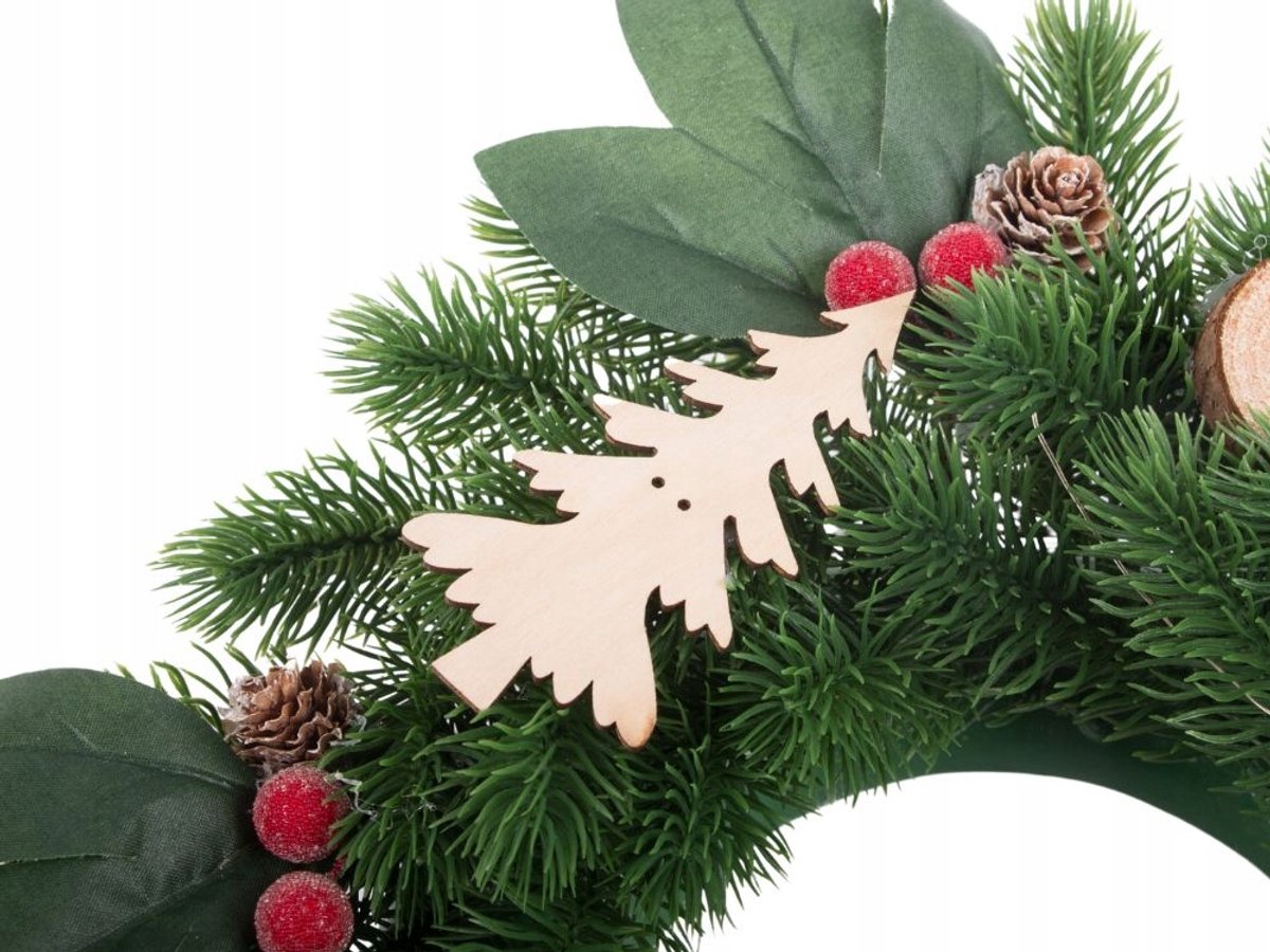 Hangzhou A Link Star Technology - LED Kerstkrans - Binnen- & Buitengebruik - Kerstsfeer - Battery Powered – foto 4