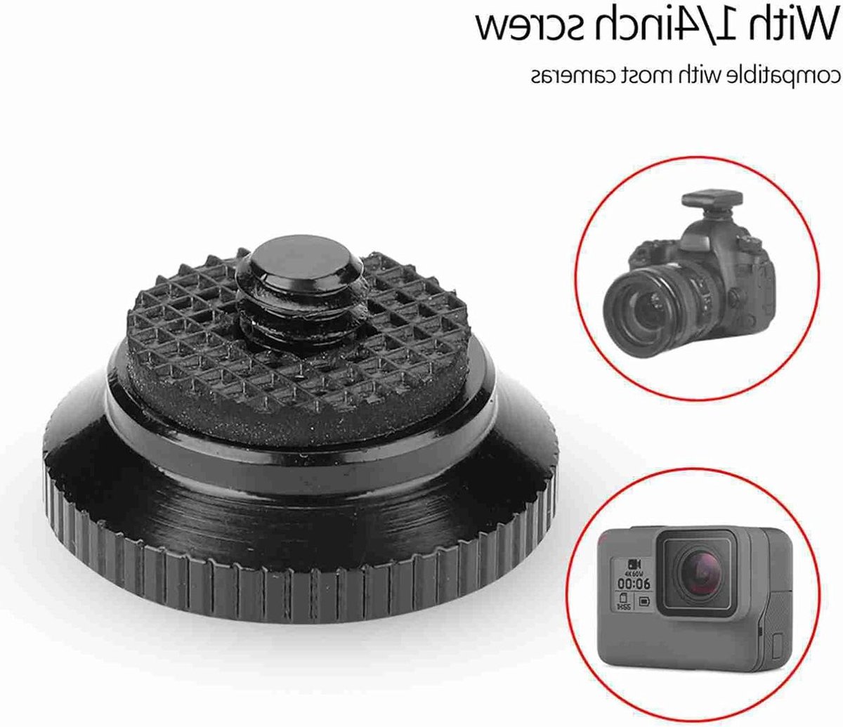 Snelontgrendelingsplaat - Mini Plaat - Camera Snel Wisselen - Aluminiumlegering Constructie - 22mm Diameter - Rood