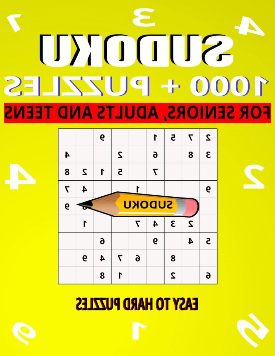 Sudoku Puzzelboek - Logica Spel - Hersenen Trainen - 1000+ Puzzels - 21.59 x 27.94 cm - Niet gespecificeerd