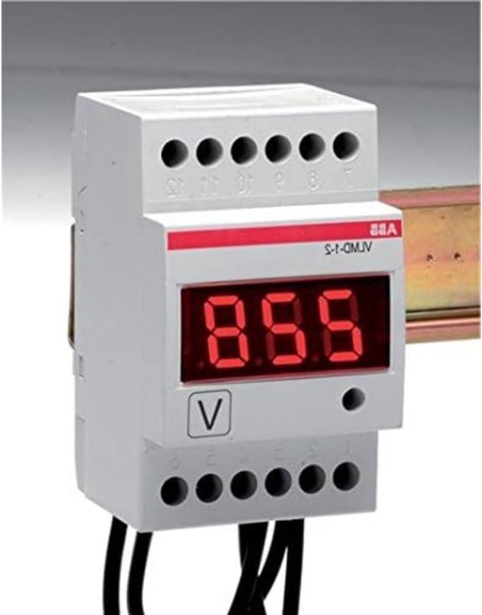 Voltmeter Wisselstroom Gelijkstroom - Spanningsmeter Digitaal - Spanning Meten - AC/DC Meting - 26 x 11 x 17 cm - Wit