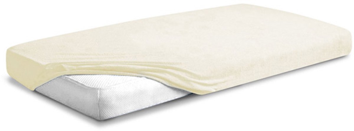 Matex Premium Serie - Frottee Hoeslaken - 180x190/200 cm - Ecru - OEKO-TEX Gecertificeerd