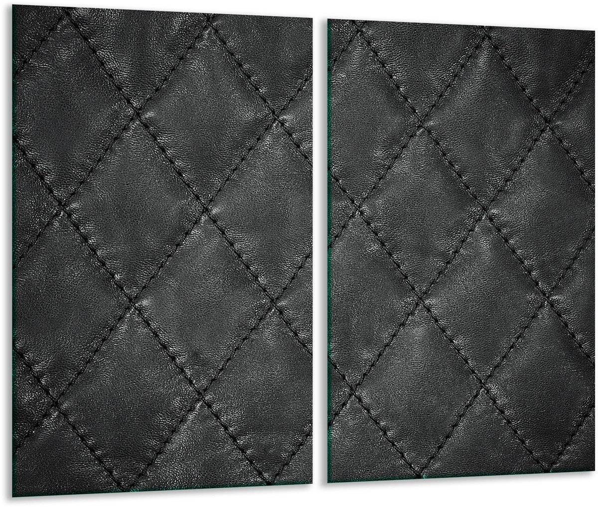 TMK ArtDeko - Snijplank - 2x 30x52 cm - Beschermplaat - Zwart