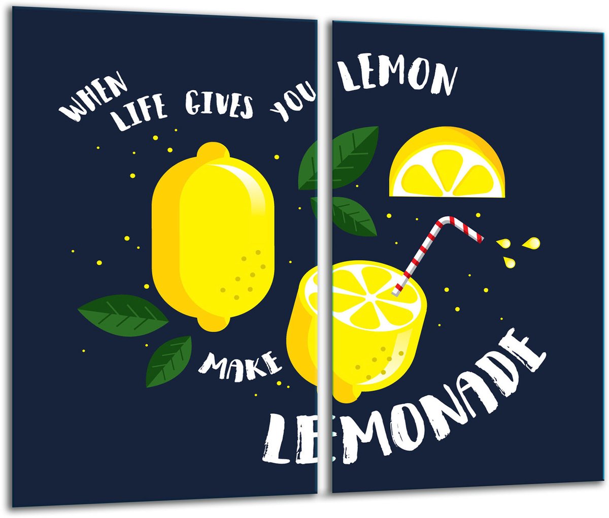 TMK ArtDeko - Snijplanken Set - Glas - 2x 30x52 cm - Inductiekookplaten Bescherming