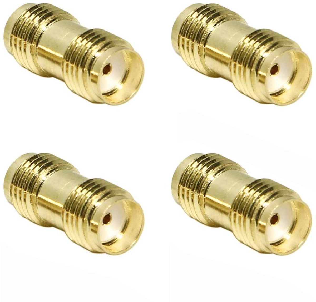 Greluma 4x SMA Female naar SMA Female RF Coaxiale Adapter voor Antenne en Radio