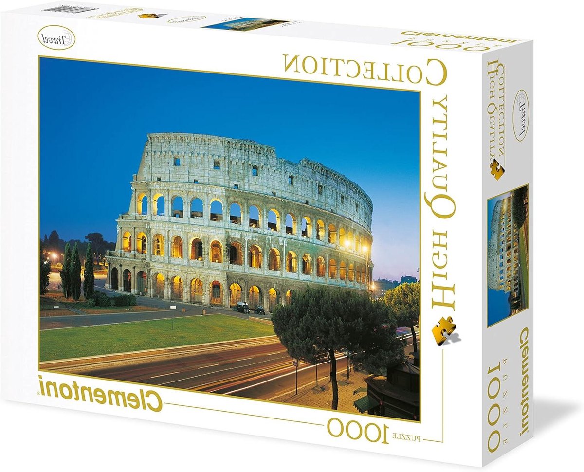 Legpuzzel Colosseum - Roma Puzzel - Ontspannen Tijdverdrijf - Antireflecterend Papier - 66 x 47 cm - Meerkleurig
