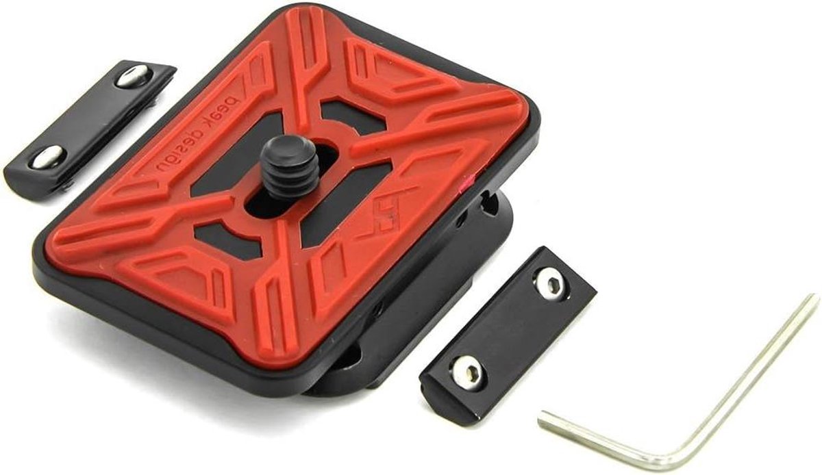 Camera Plaat - Pro Plate - Camera Bevestigen - Aluminium Constructie - 5 cm - Zwart