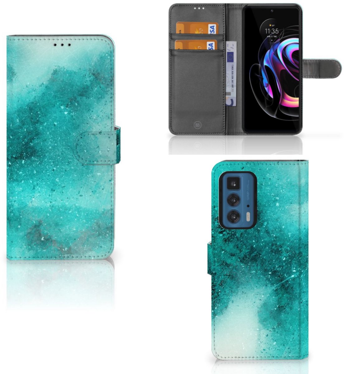 Hoesje Motorola Edge 20 Pro Painting Blue
