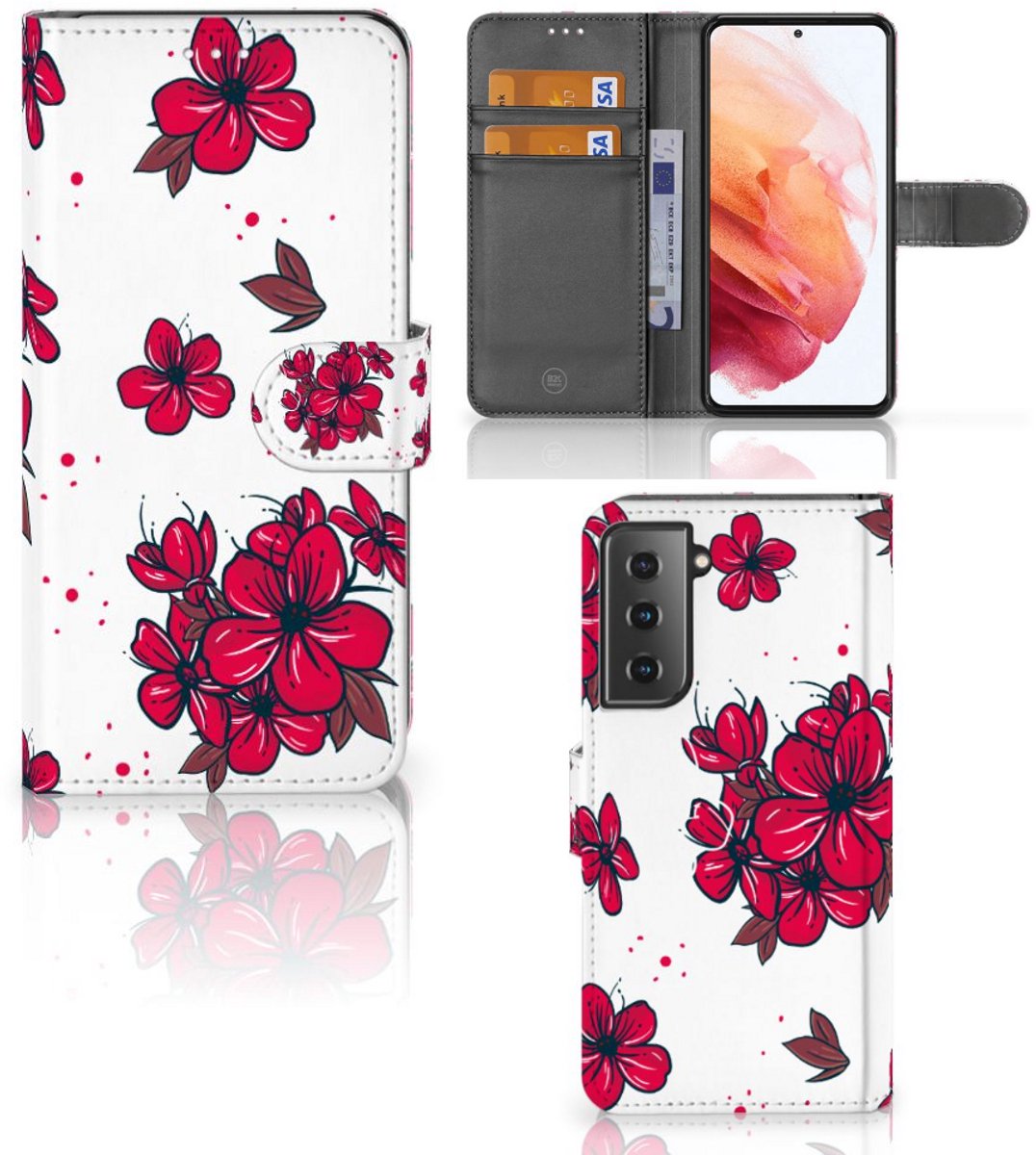 Samsung Galaxy S21 Hoesje Blossom Red